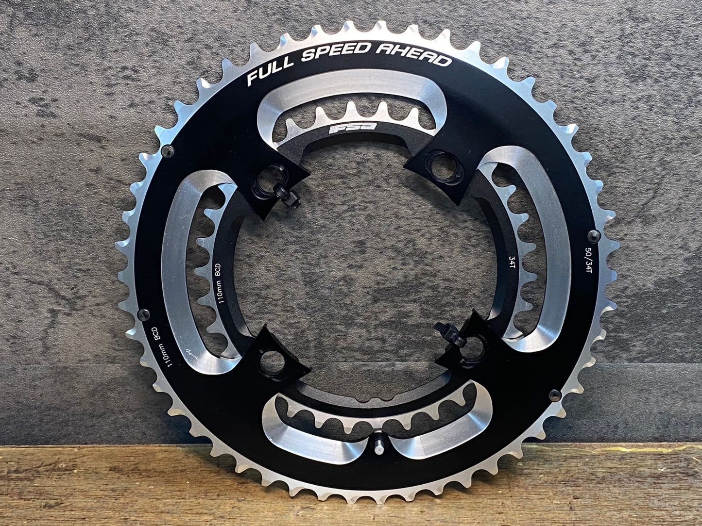 IY901 FSA HULL SPEED AHEAD チェーンリング 50/34T セット BCD110