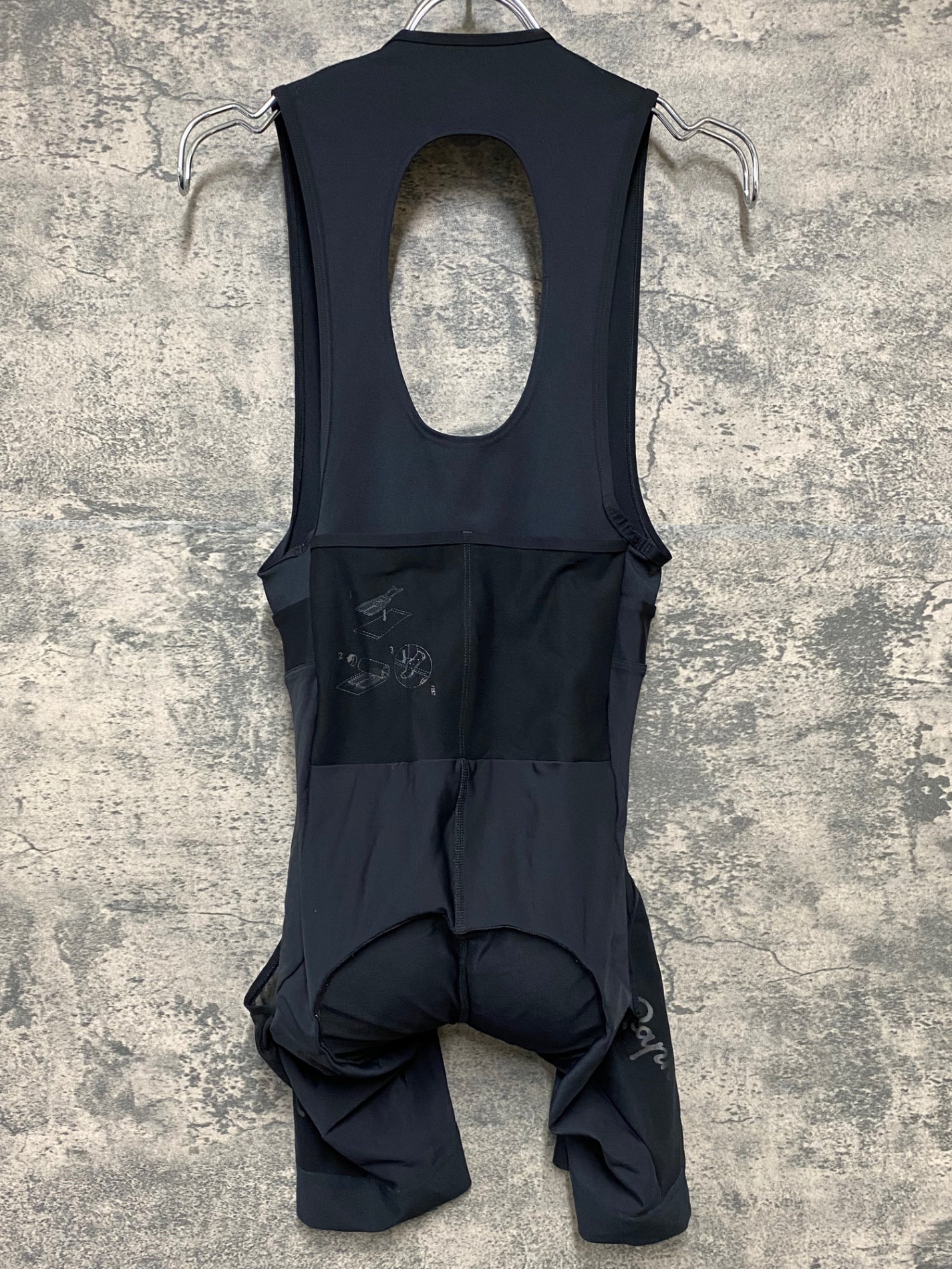 JA548 ラファ Rapha CARGO BIB SHORTS カーゴ ビブショーツ 黒 S ※穴, スレ