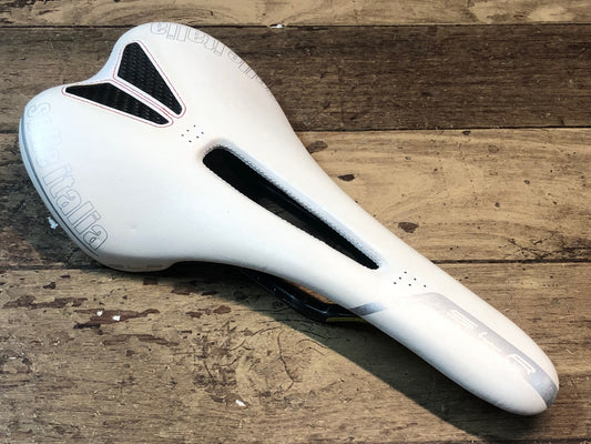 IE940 セッレイタリア Selle Italia SLR KIT CARBONIO FLOW サドル カーボンレール 白