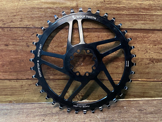 IL544 ウルフトゥース WOLFTOOTH COMPONENTS DROP-STOP B ダイレクトマウント チェーンリング SRAM 8ボルト 38T ナローワイド