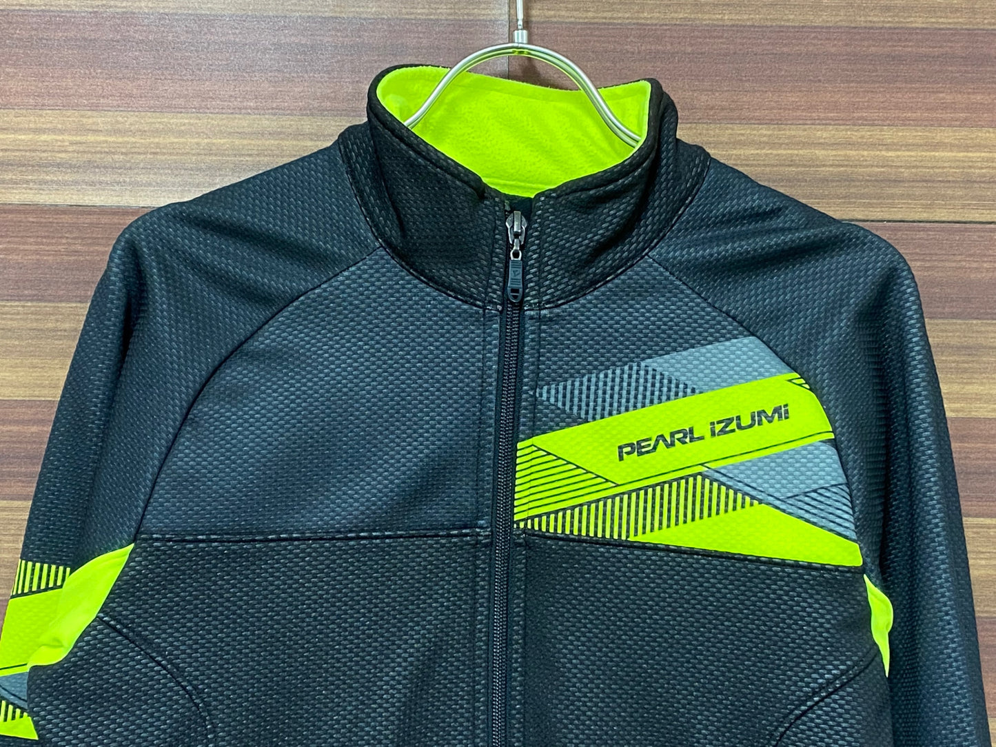 IP592 パールイズミ PEARL iZUMi 長袖 サイクルジャケット 黄 M 裏起毛 WINDBREAK
