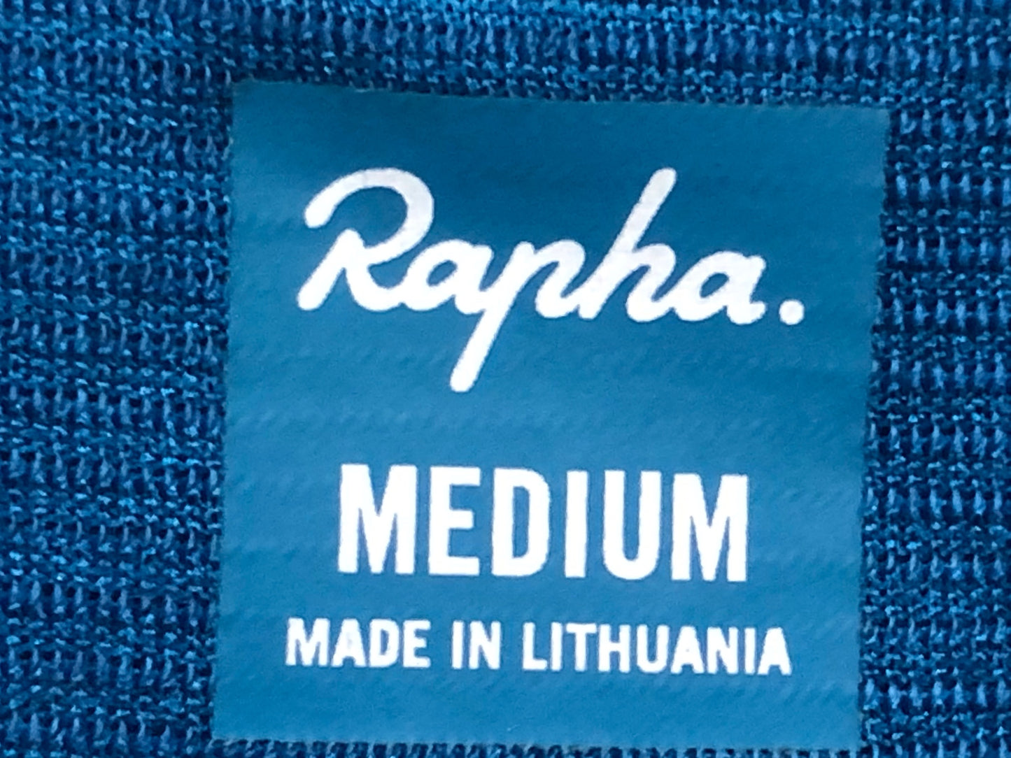 IR115 ラファ Rapha LIGHTWIGHT JERSEY 長袖 サイクルジャージ 青緑 M