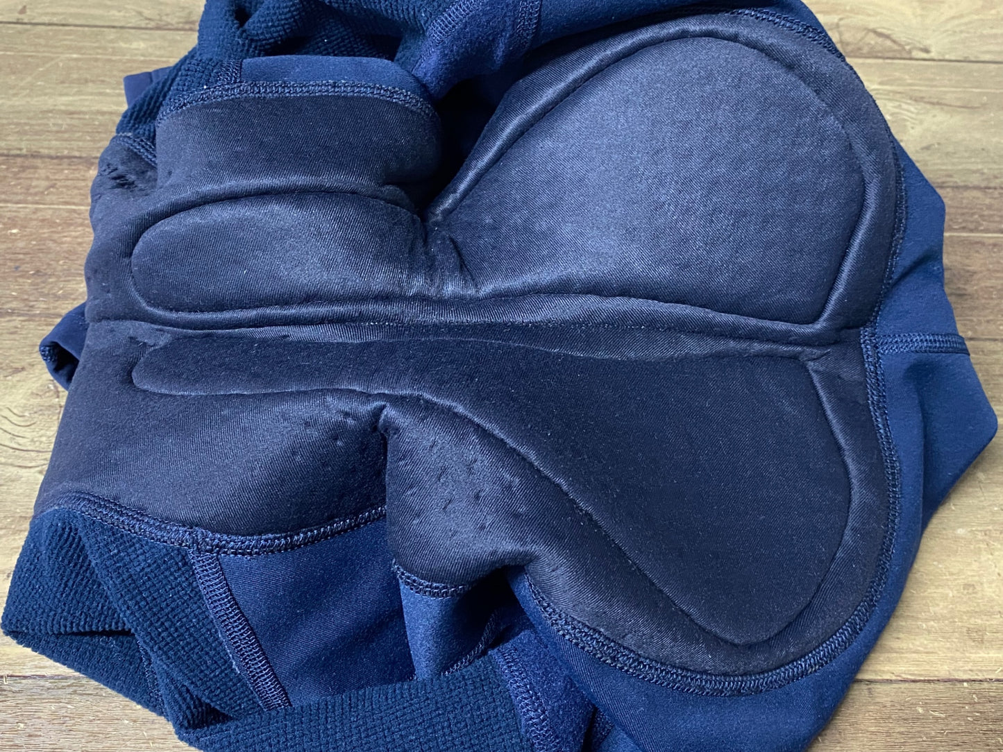 IW349 ラファ Rapha PRO TEAM WINTER TIGHTS WITH PAD Ⅱ ビブタイツ 紺 黄 L 裏起毛