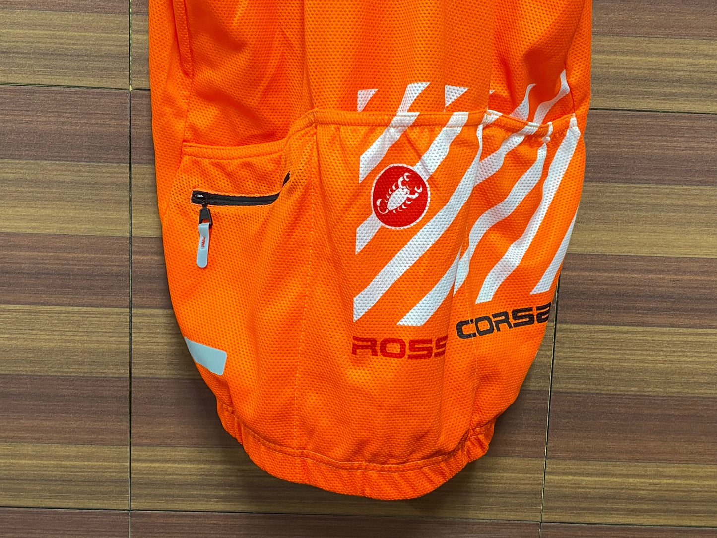 IT943 カステリ CASTELLI 半袖 サイクルジャージ オレンジ M