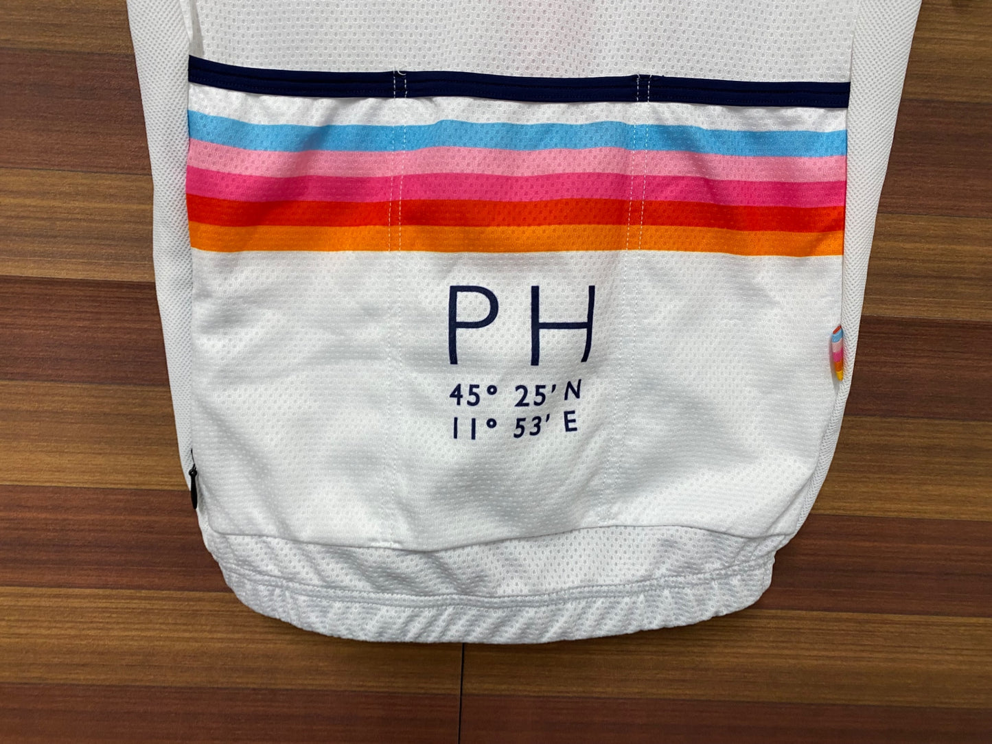 IO582 プッシュハード PUSH HARD 半袖 サイクルジャージ 白 M