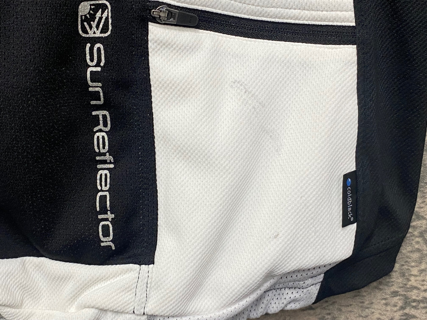 JA221 パールイズミ PEARL iZUMi 半袖 サイクルジャージ 白黒 S