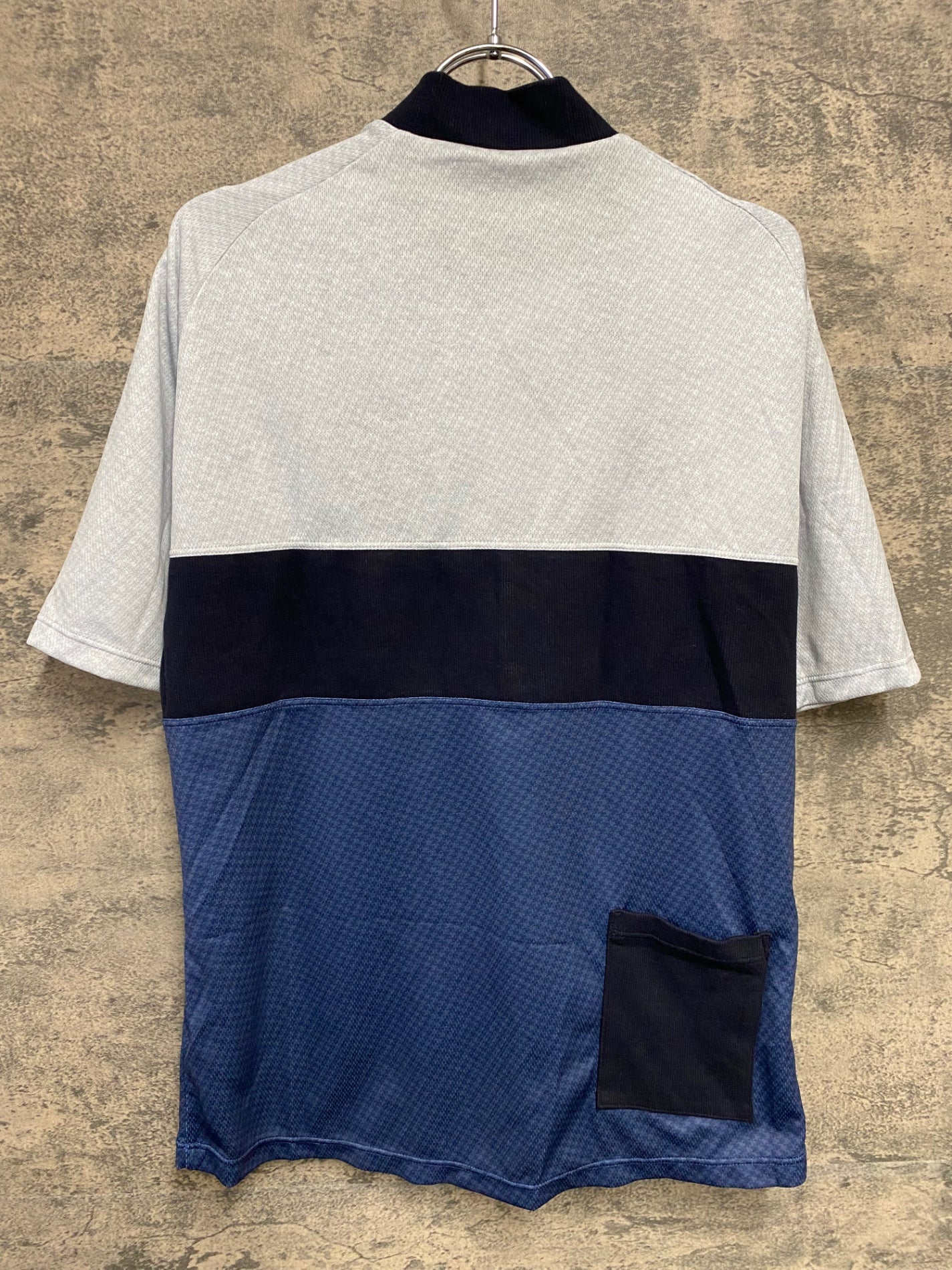 JB760 カペルミュール KAPELMUUR 半袖 サイクルジャージ ハーフジップ 水色 紺 L