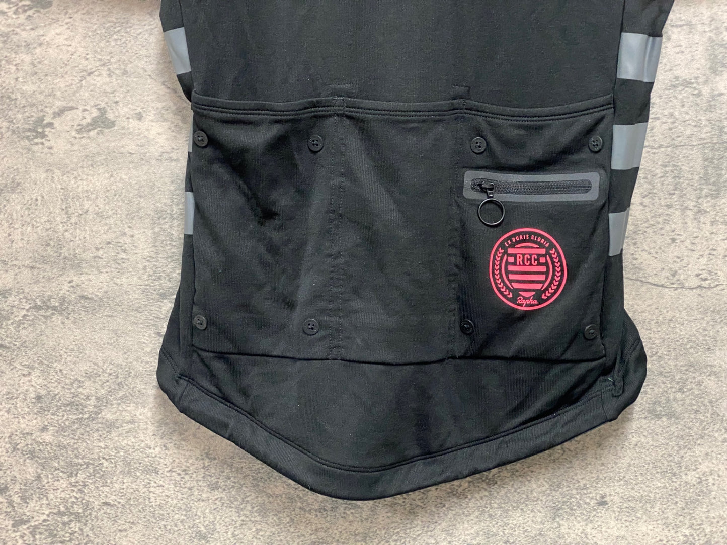 JB927 ラファ Rapha RCC CLASSIC JERSEY 半袖サイクルジャージ 黒 S