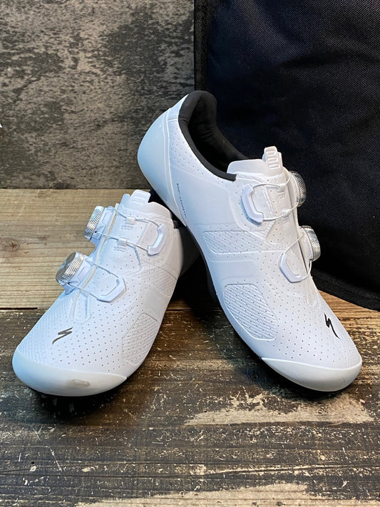 IY579 スペシャライズド SPECIALIZED エスワークス TORCH RD ビンディングシューズ 白 WIDE EU36