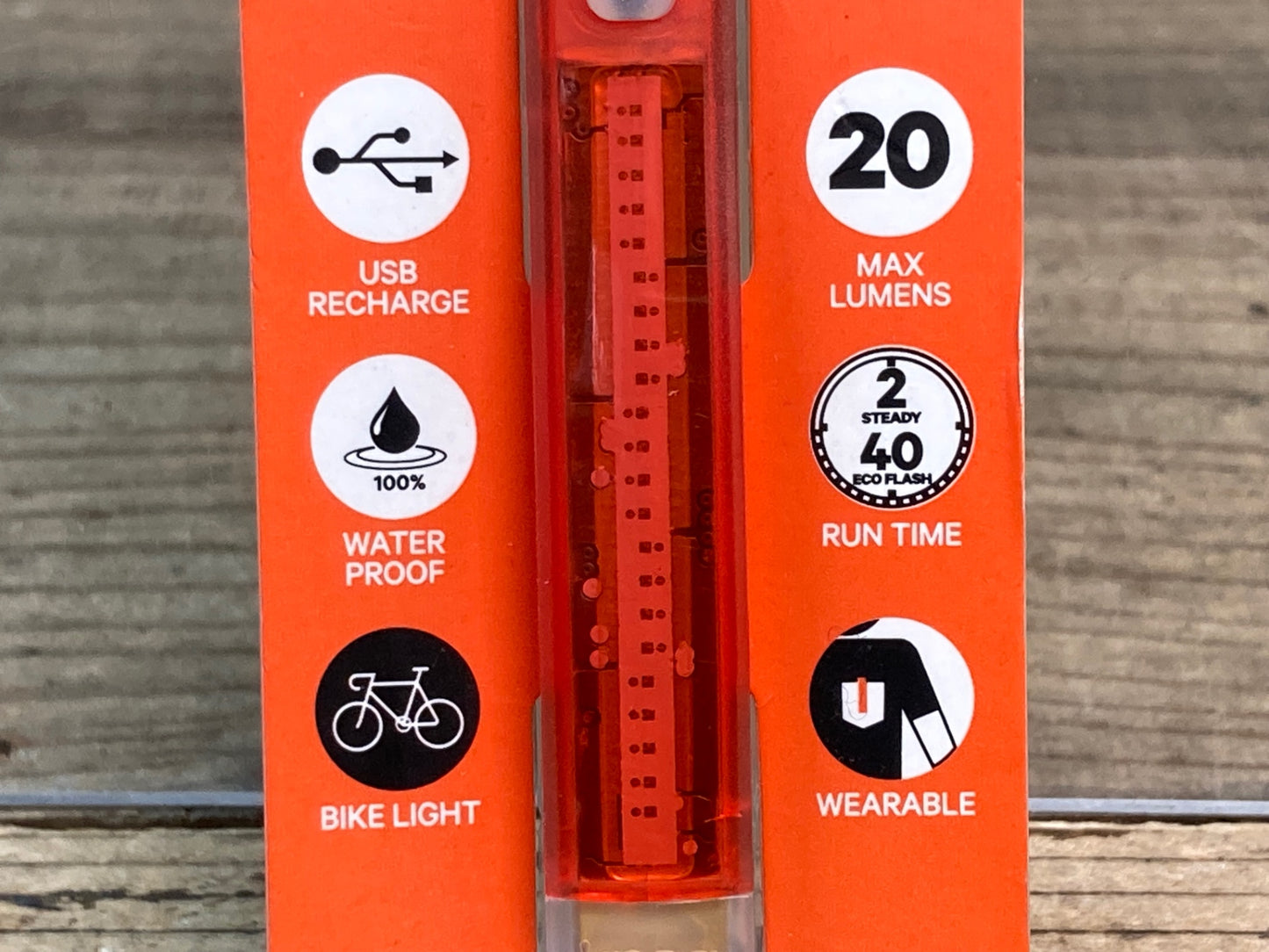 IR289 ノグ knog PLUS REAR テールライト 白