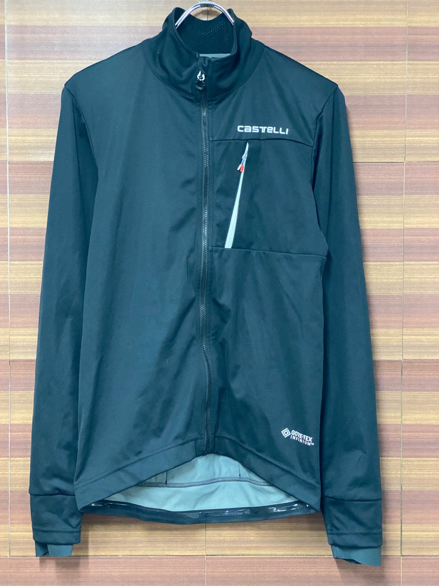 IH598 カステリ CASTELLI 長袖 サイクルジャケット 黒 S GORE-TEX INFINIUM