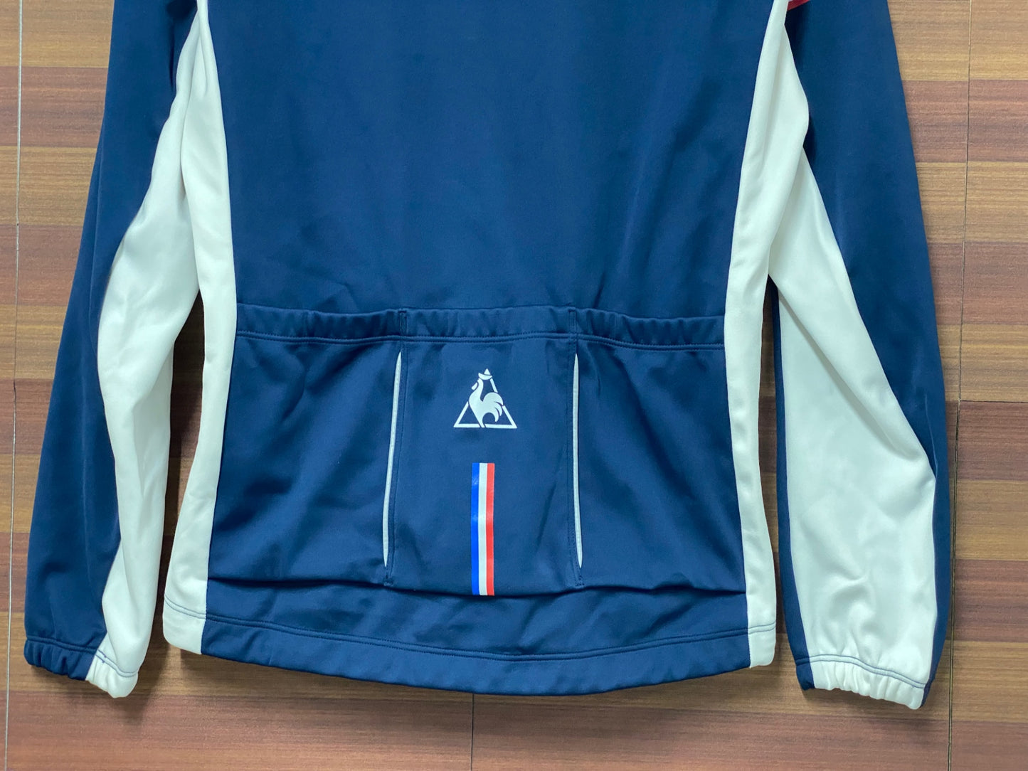 IH833 ルコックスポルティフ le coq sportif 長袖 サイクルジャケット M 青