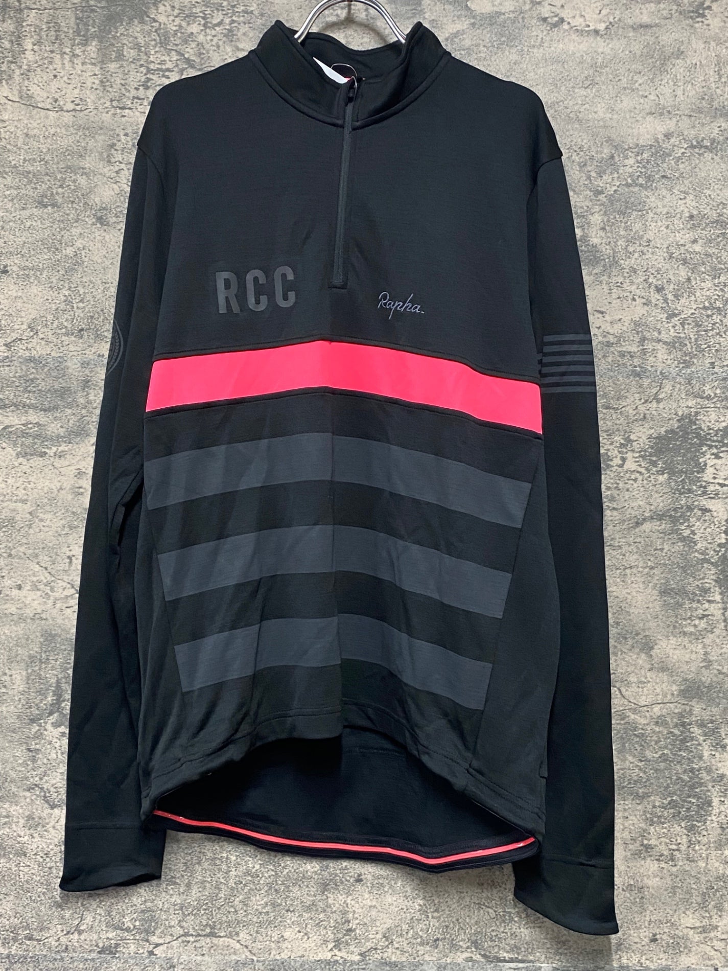 JA340 ラファ Rapha RCC LONG SLEEVE JERSEY 長袖 サイクルジャージ 黒 XXL