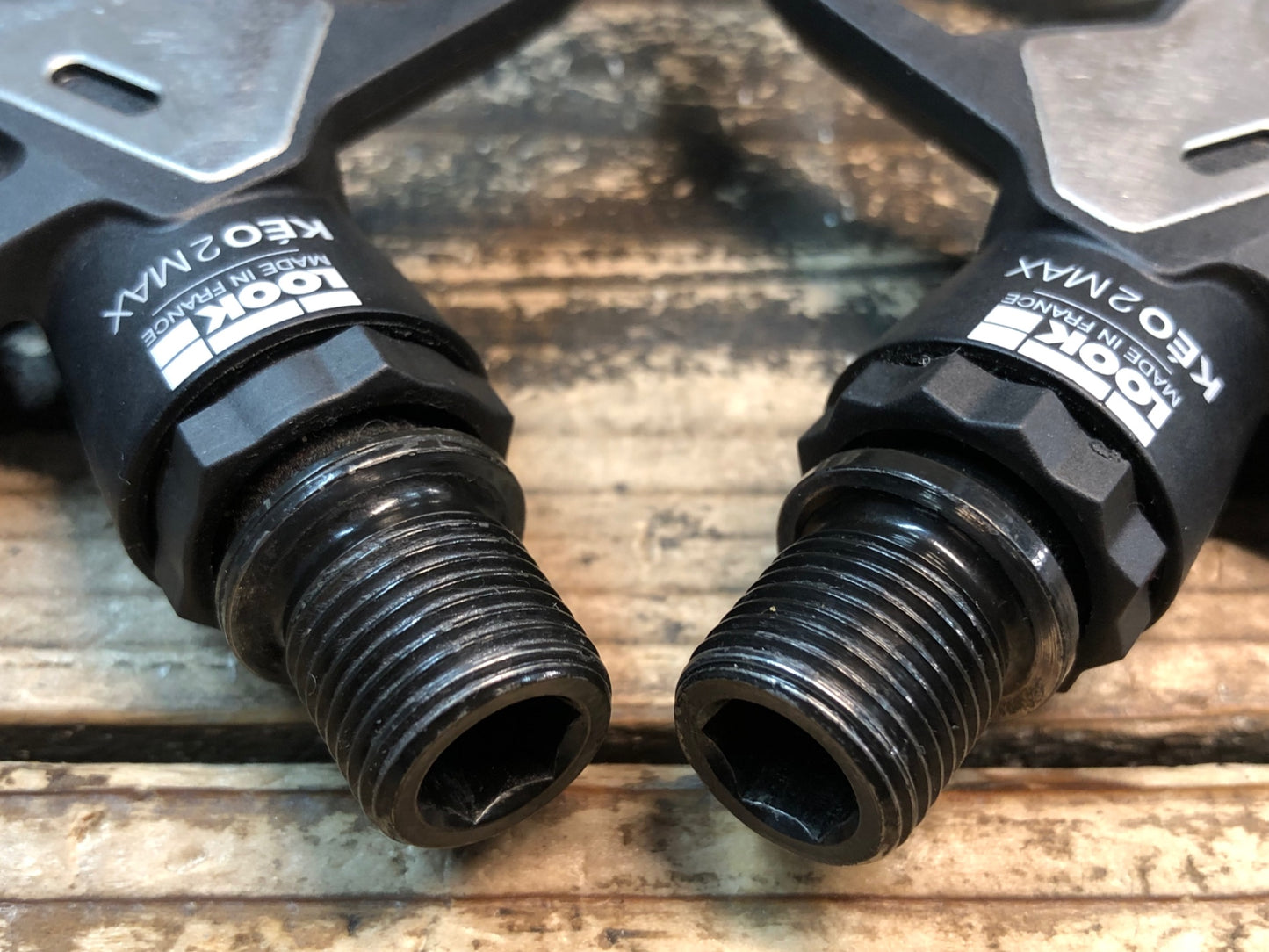 IZ479 ルック LOOK ケオ KEO 2 MAX ビンディングぺダル クロモリ クリート セット ※軸ガタ