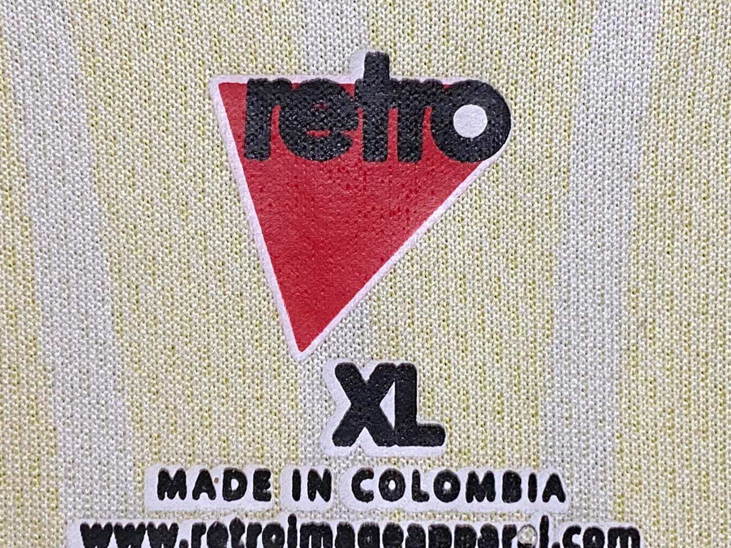 IV592 レトロ Retro 半袖 サイクルジャージ 黄 紺 XL