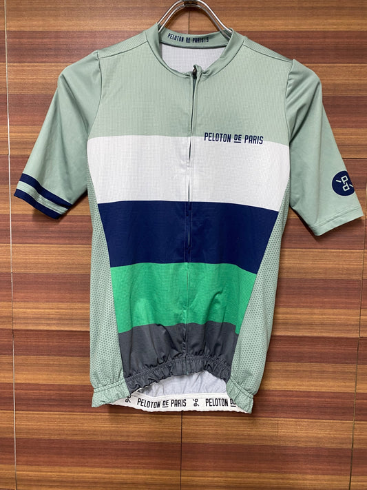 IO506 プロトンド パリ PELOTON DE PARIS 半袖 サイクルジャージ 緑 S