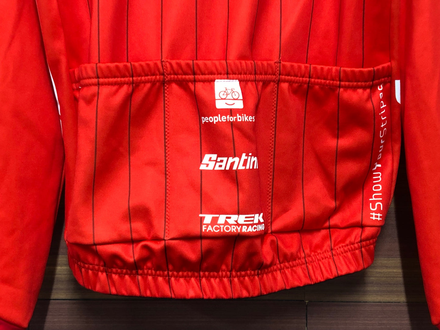 IT204 サンティーニ Santini 長袖 サイクルジャージ 赤 XS 裏起毛 TREK Segafredo
