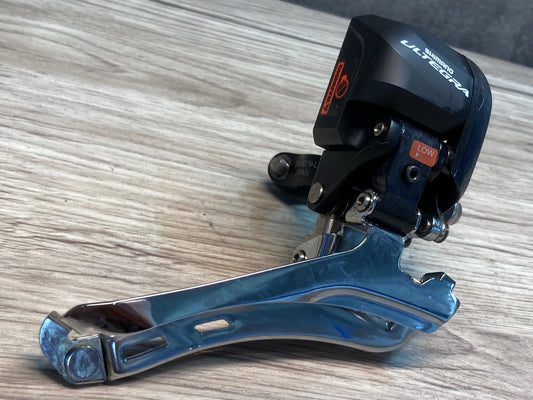 IX115 シマノ SHIMANO アルテグラ ULTEGRA FD-6870 フロントディレイラー 2S Di2 直付け バンド付き Φ34.9  ※動作確認済