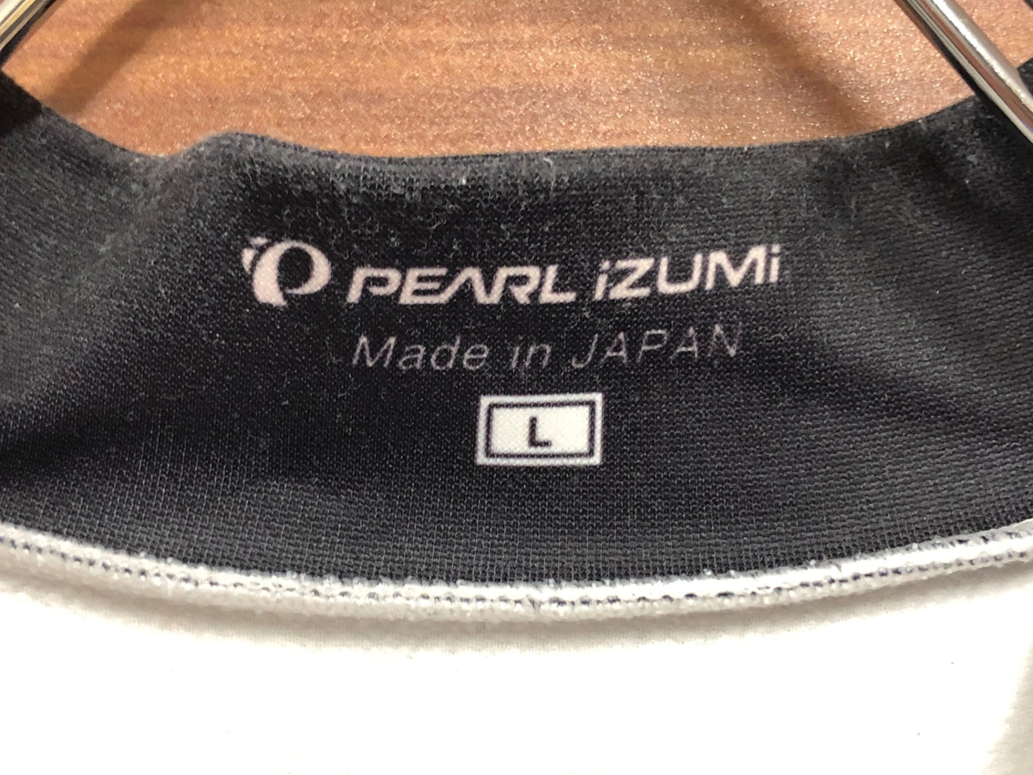 HX244 パールイズミ PEARL iZUMi 長袖 サイクルジャケット 裏起毛 白 L ※背面汚れシミ