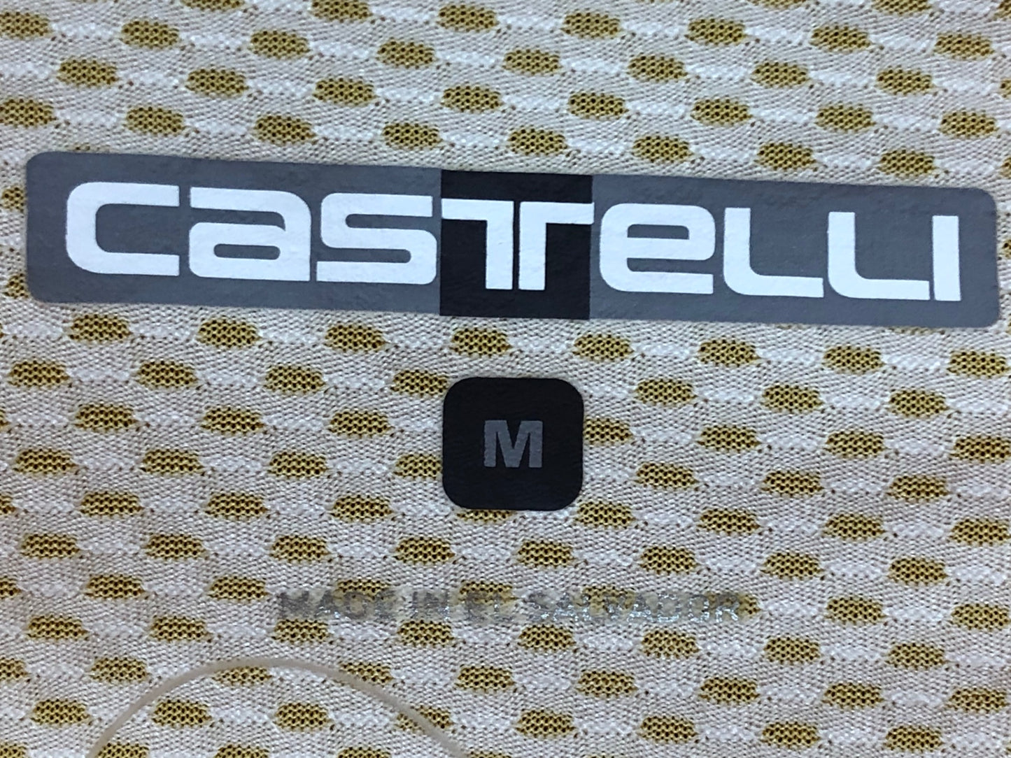 IP347 カステリ CASTELLI ロッソコルサ ROSSO CORSA 半袖 サイクルジャージ 黄 M