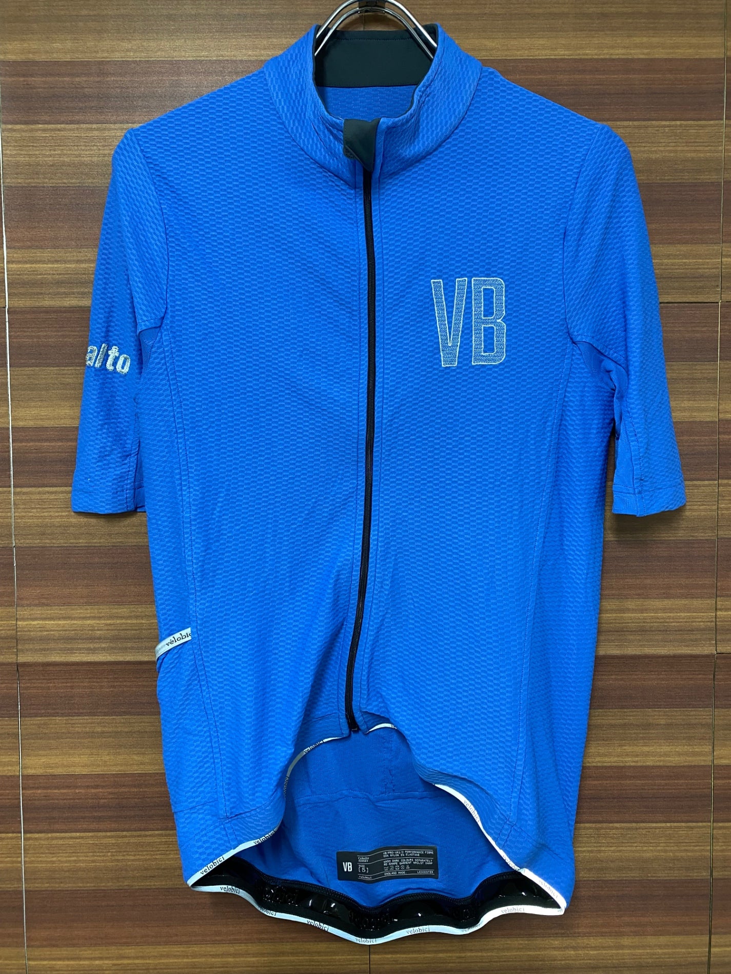 IO516 ヴェロビチ velobici COBALTO JERSEY 半袖 サイクルジャージ 青 5