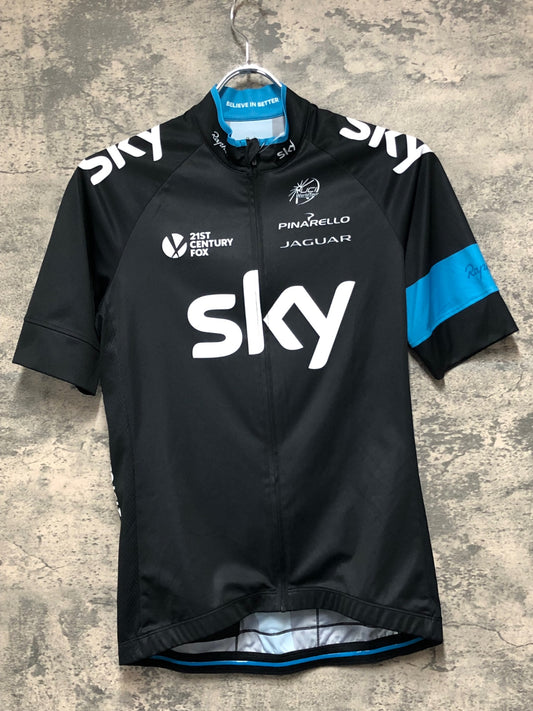 JC816 ラファ Rapha MEN'S REPLICA JERSEY 半袖 サイクルジャージ 黒 M TEAM sky