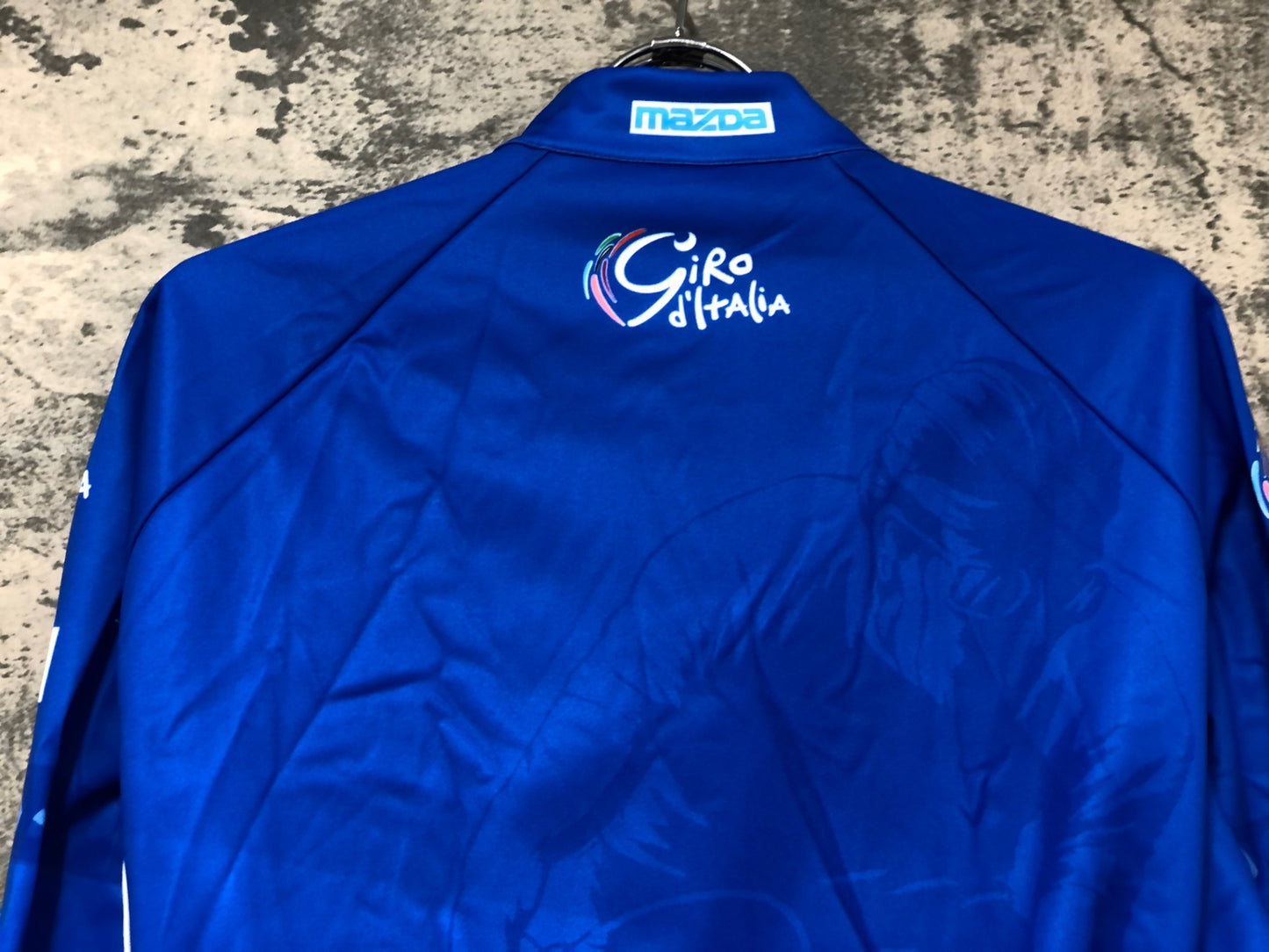 JD290 サンティーニ Santini 長袖 サイクルジャージ 青 XL 裏起毛 Giro d'Italia 未使用