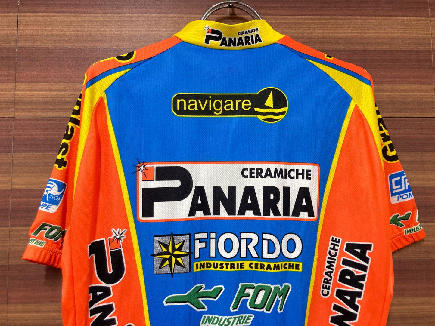 HZ372 ジョルダーナ Giordana 半袖サイクルジャージ 青 CERAMICHE PANARIA サイズ不明