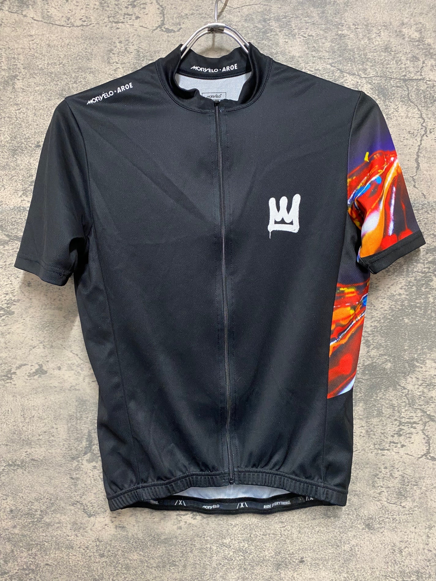 JD144 モーベロ MORVELO 半袖サイクルジャージ 黒 S