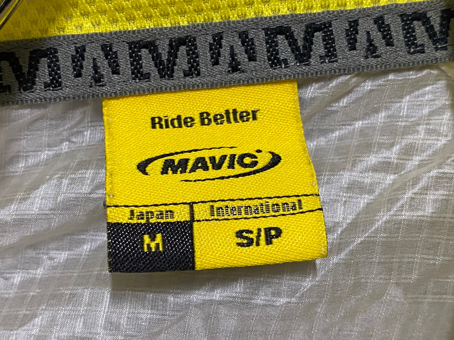 IZ543 マヴィック MAVIC サイクルベスト ジレ 白 M 黄ばみ