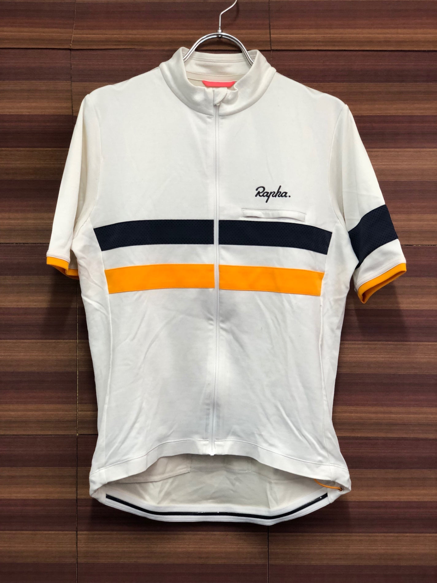 IT118 ラファ Rapha BREVET JERSEY Ⅱ 半袖 サイクルジャージ 白 M