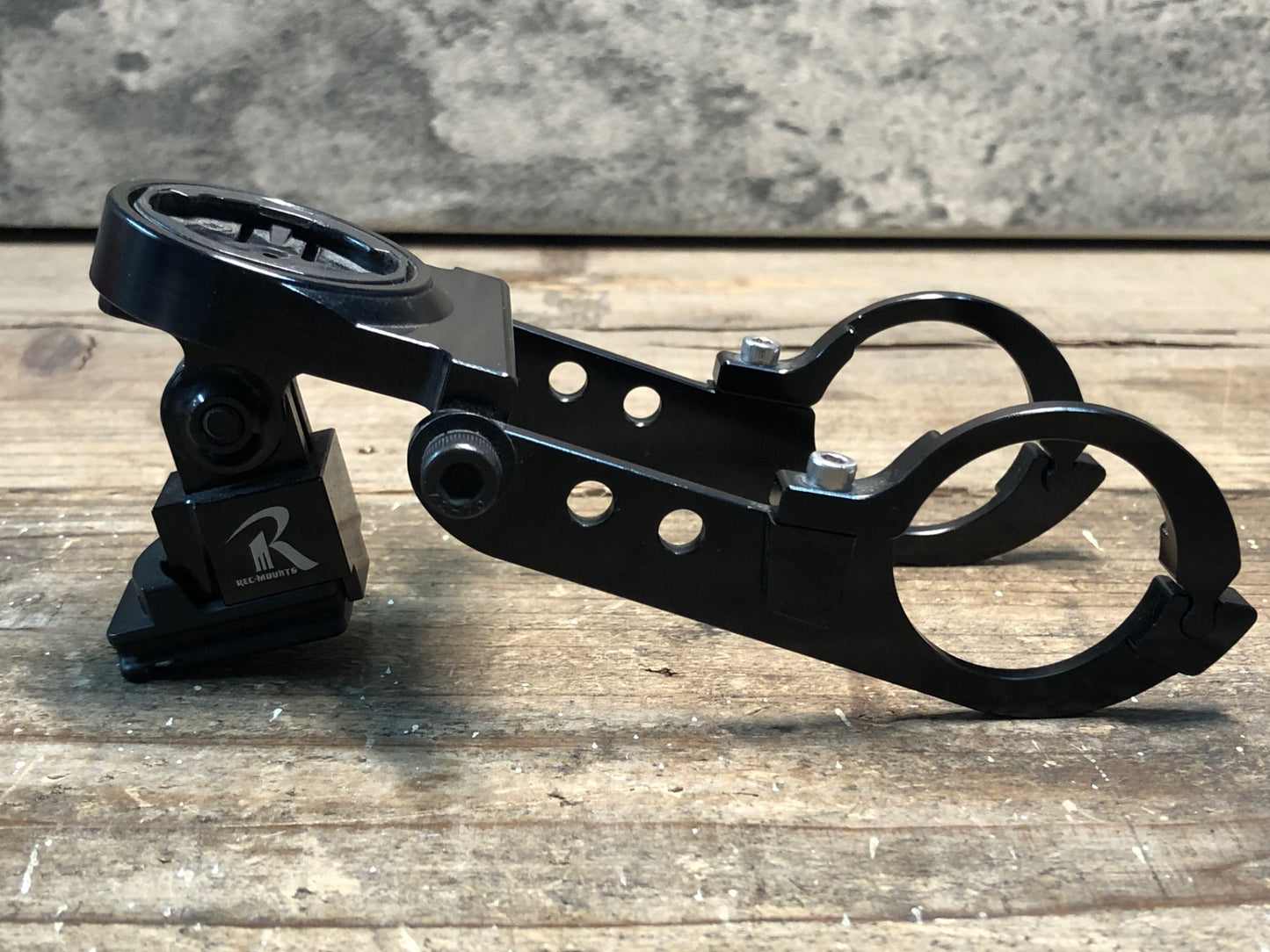 IQ410 レックマウント REC-MOUNTS サイコンマウント Φ31.8 両持ち ガーミン キャットアイライト用