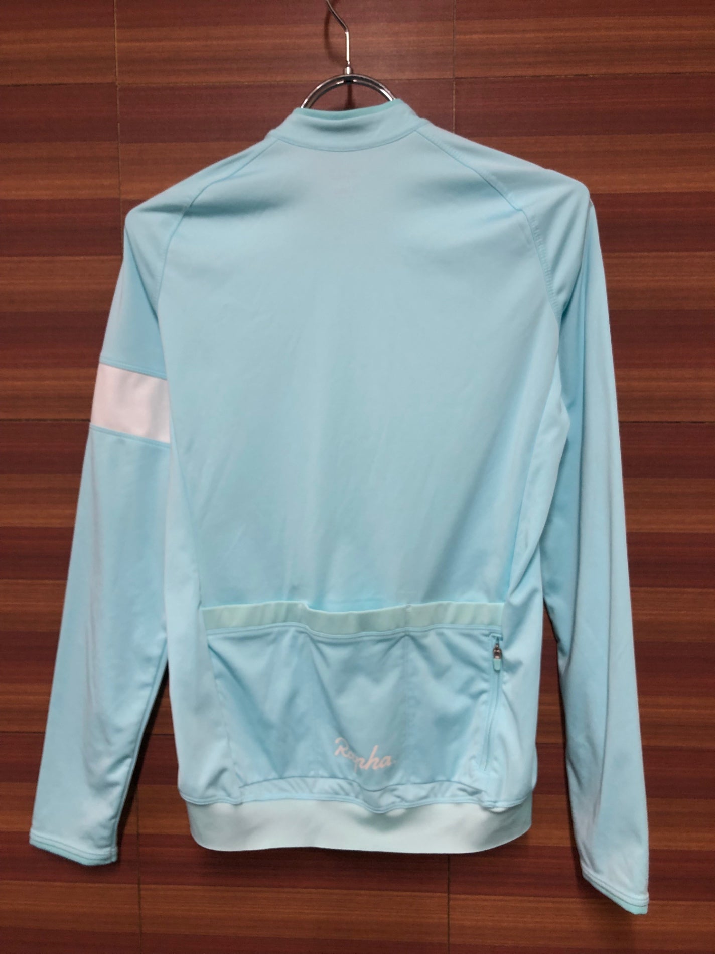 IH412 ラファ Rapha WOMEN'S CORE LONG SLEEVE JERSEY 長袖サイクルジャージ 水色 XS 裏起毛