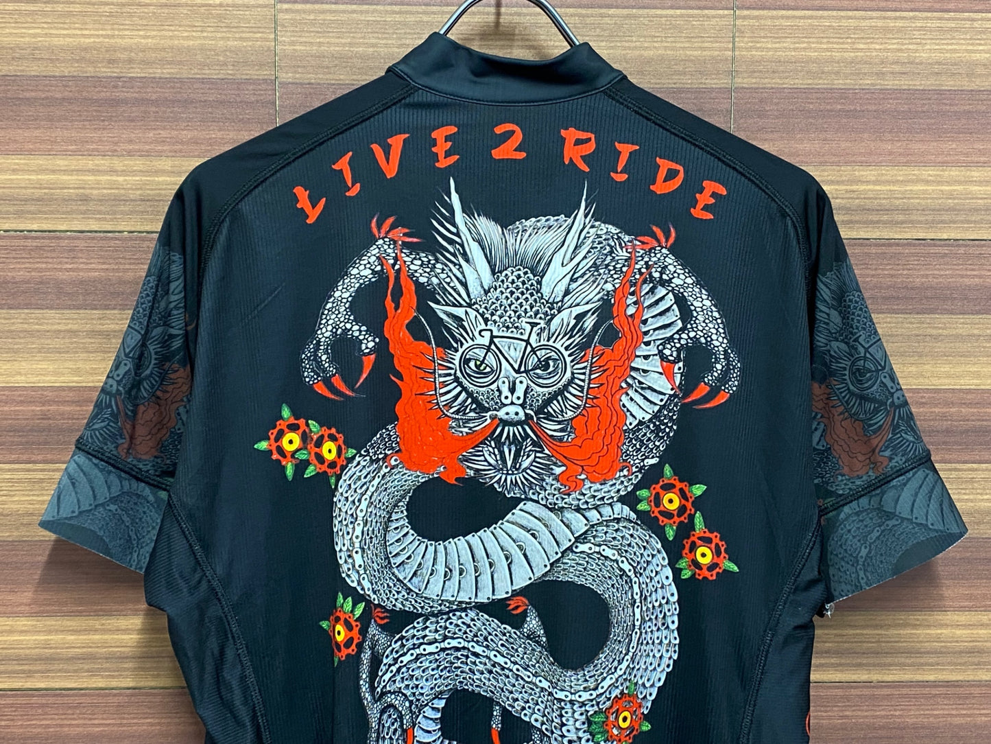 IT537 サイコロジー CYCOLOGY 半袖サイクルジャージ 黒 L