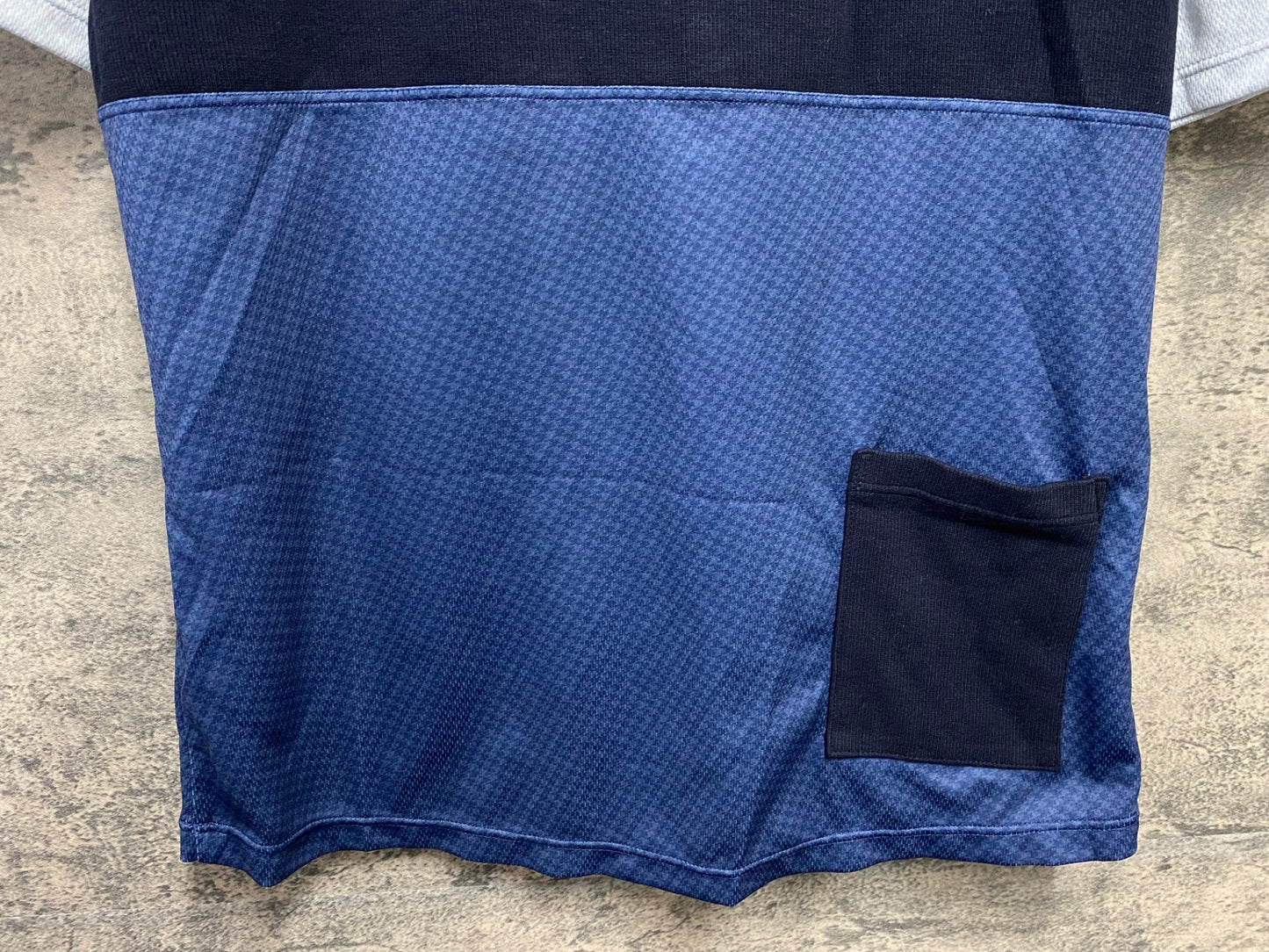 JB760 カペルミュール KAPELMUUR 半袖 サイクルジャージ ハーフジップ 水色 紺 L