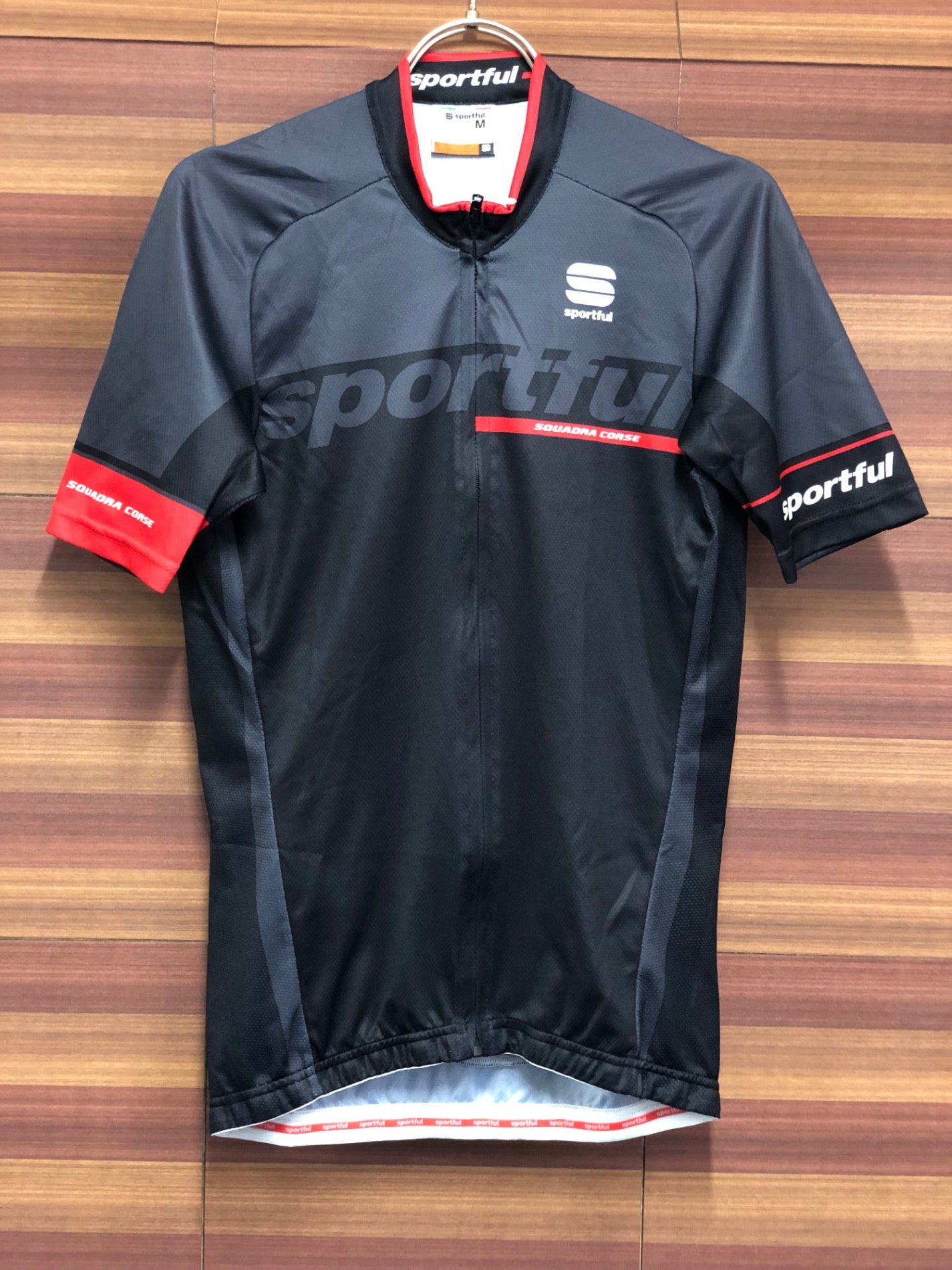 IS291 スポーツフル Sportful 半袖 サイクルジャージ 黒 M