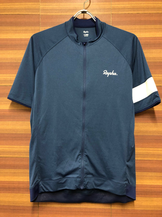 IK627 ラファ Rapha CORE JERSEY 半袖 サイクルジャージ 紺 XL