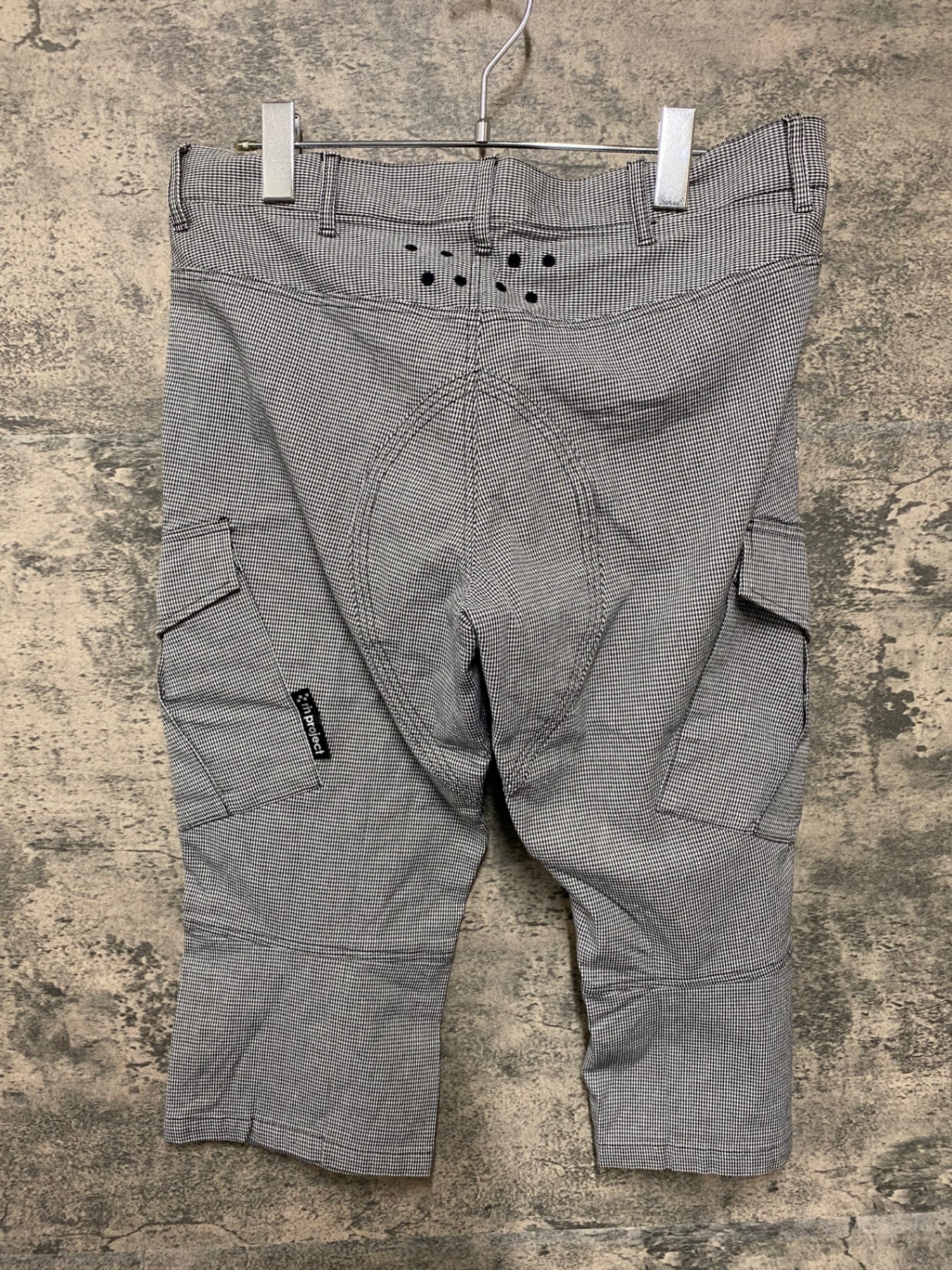 JC287 リンプロジェクト rin project パンツ M 黒白 千鳥格子