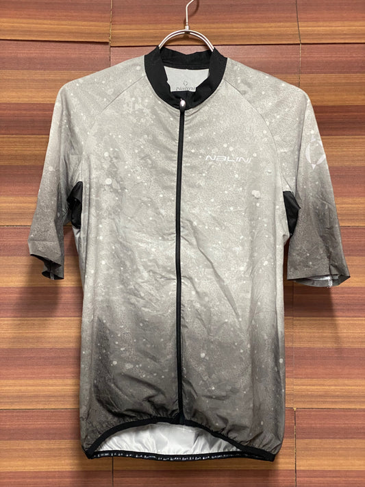 IV376 ナリーニ Nalini 半袖 サイクルジャージ 白 グレー S