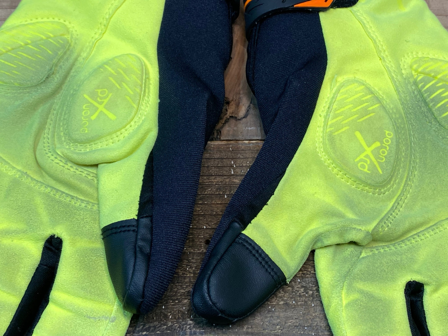 IN991 シマノ SHIMANO 長指 サイクルグローブ 黄色 黒 M