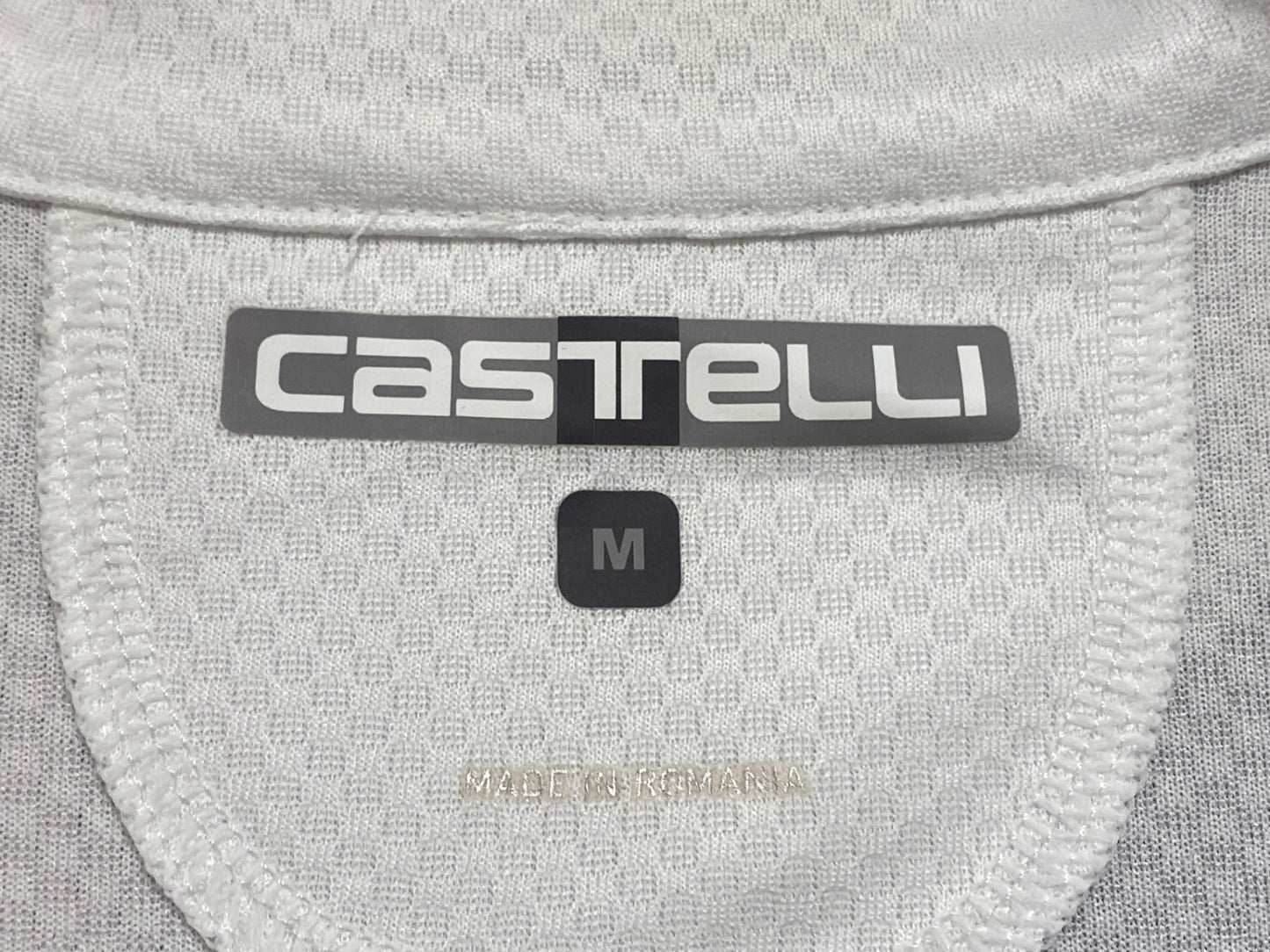 HU753 カステリ CASTELLI 半袖 サイクルジャージ 白 グレー M