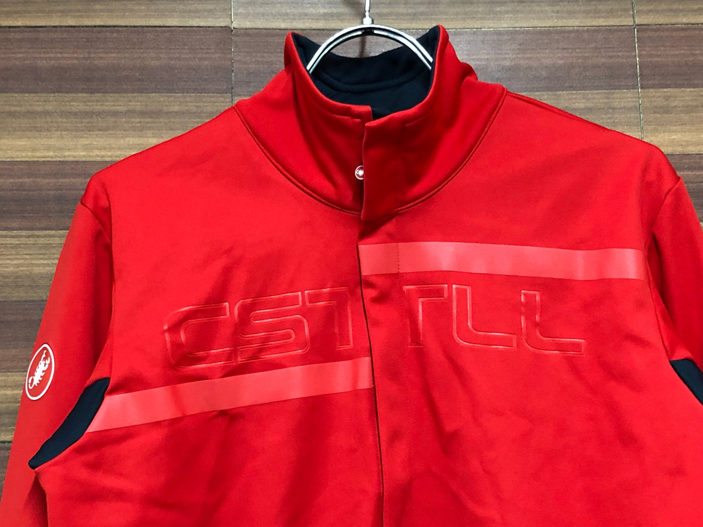 IM429 カステリ CASTELLI 長袖 サイクルジャケット 裏起毛 赤 M GORE TEX INFINIUM