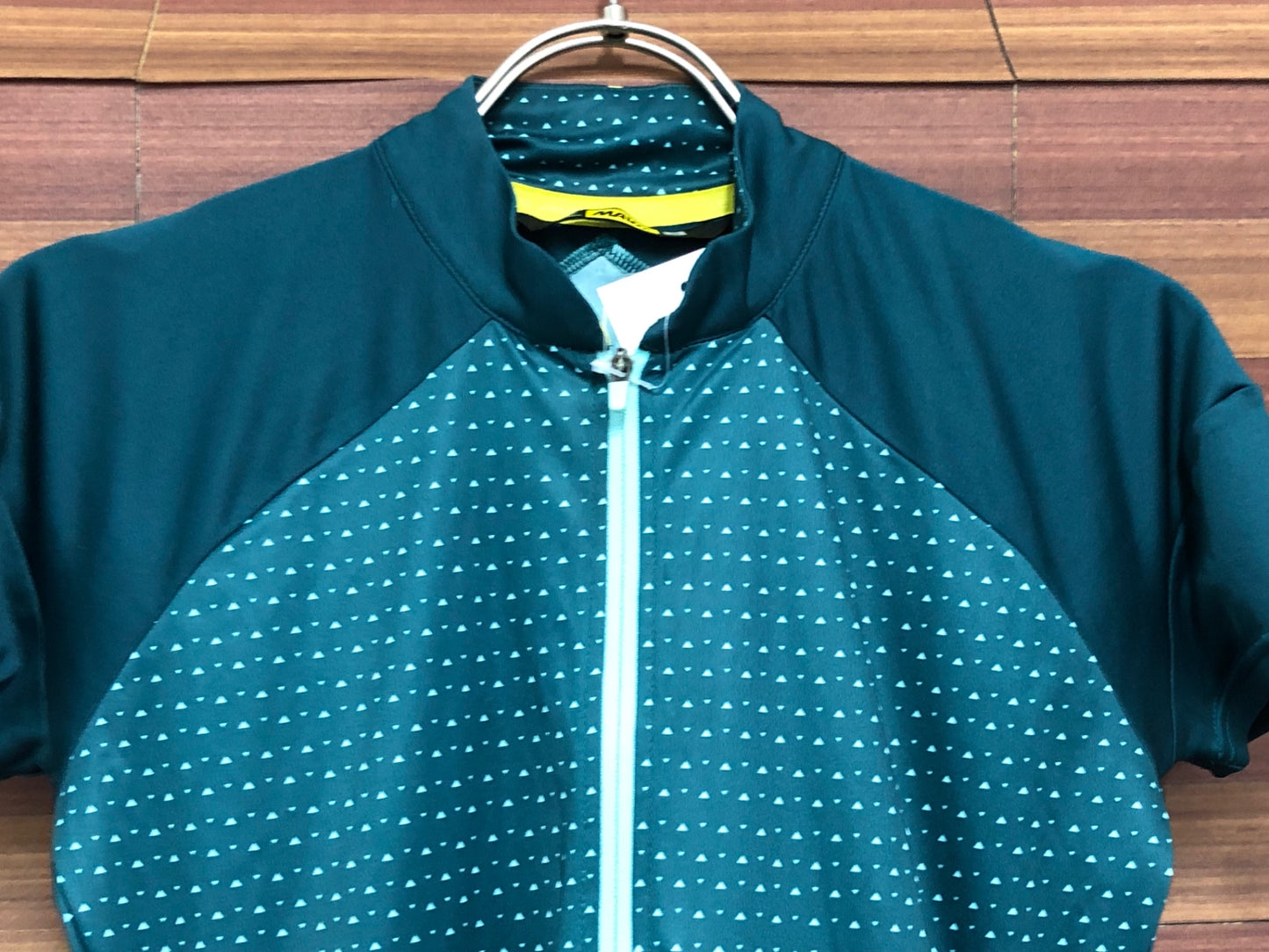 IR902 マヴィック MAVIC 半袖 ハーフジップ サイクルジャージ 緑 S