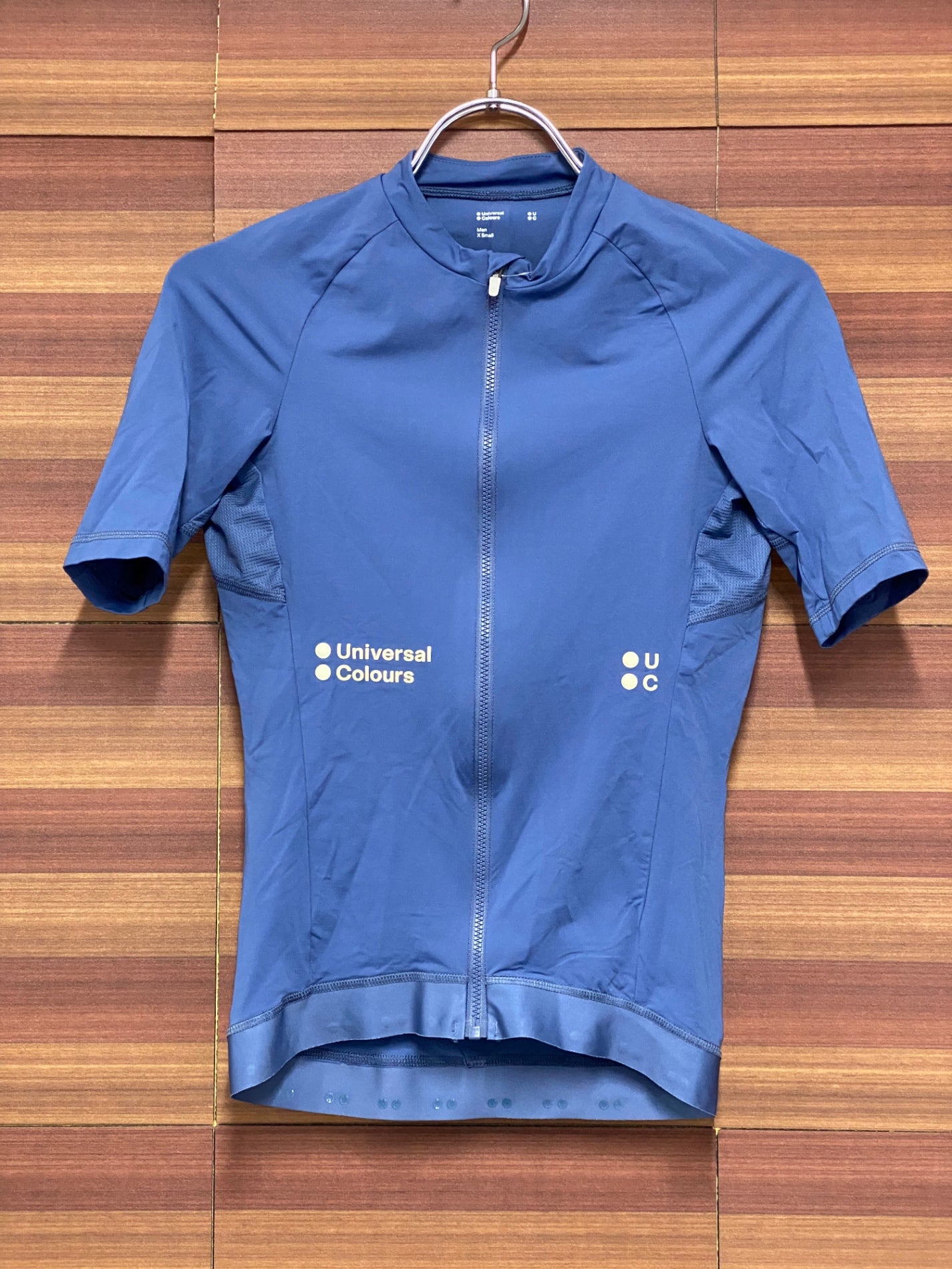 IU268 ユニバーサルカラーズ Universal Colours 半袖 サイクルジャージ 青 XS