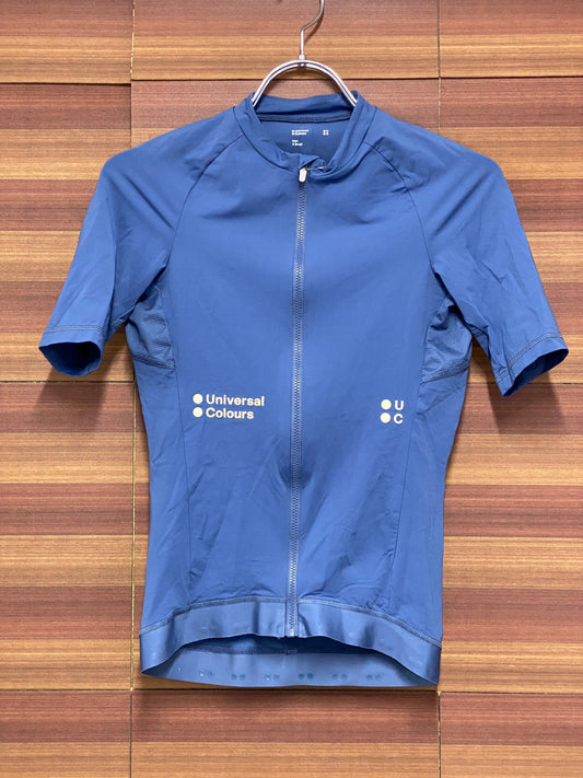 IU268 ユニバーサルカラーズ Universal Colours 半袖 サイクルジャージ 青 XS