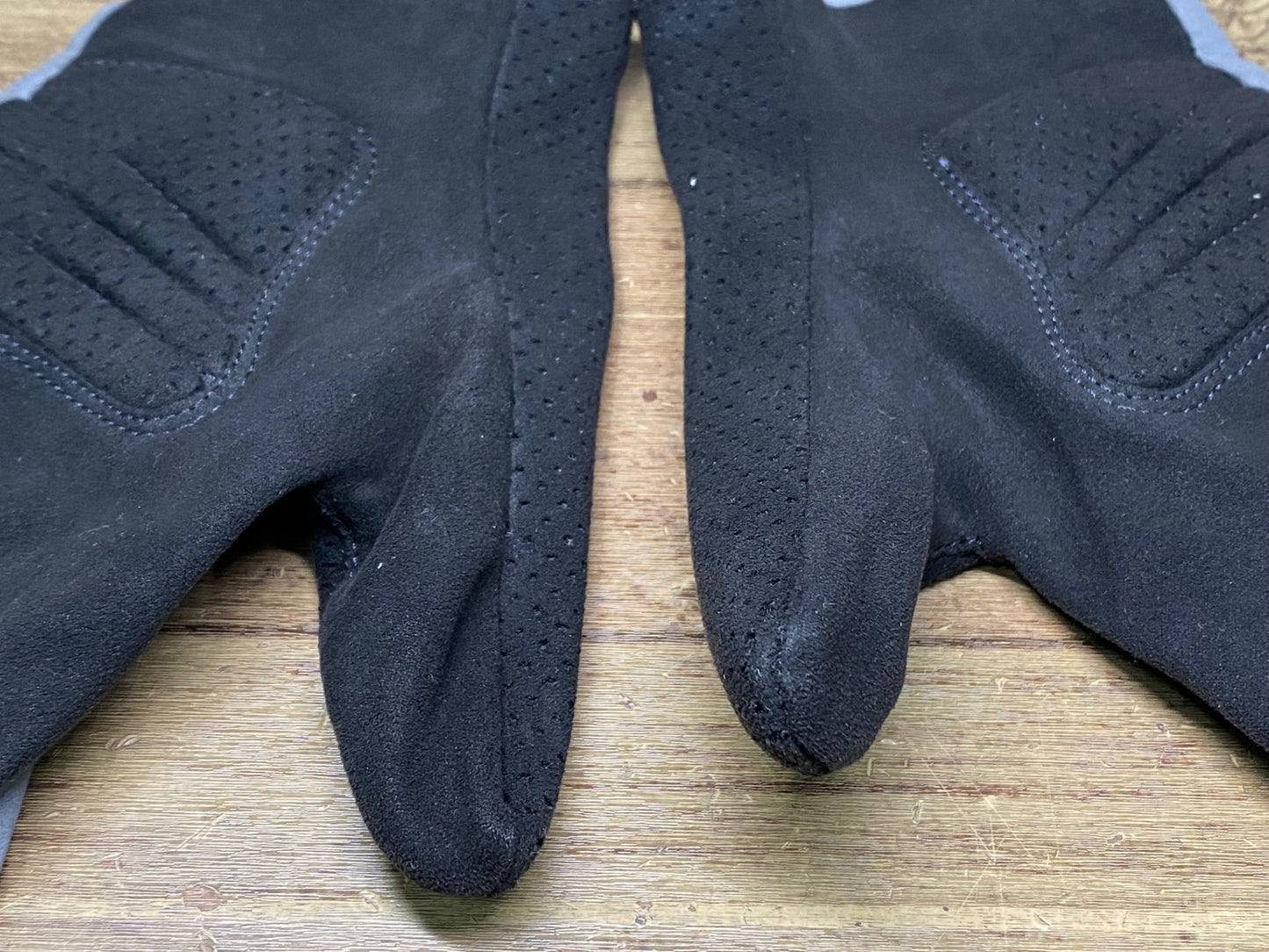 JB101 ラファ Rapha BREVET GLOVES 長指 グローブ グレー 黒 L 裏起毛