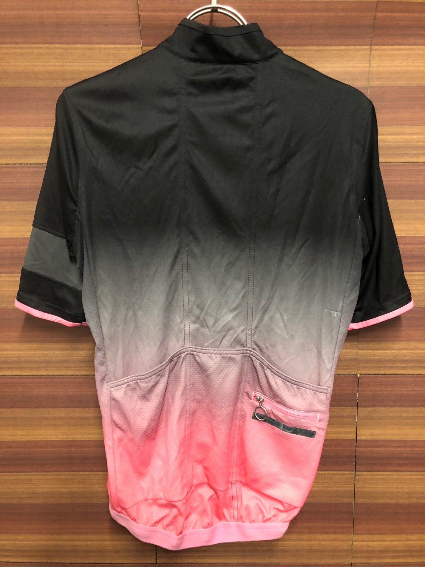 IT159 ラファ Rapha SUPER LIGHTWEIGHT JERSEY 半袖 サイクルジャージ 黒 ピンク S