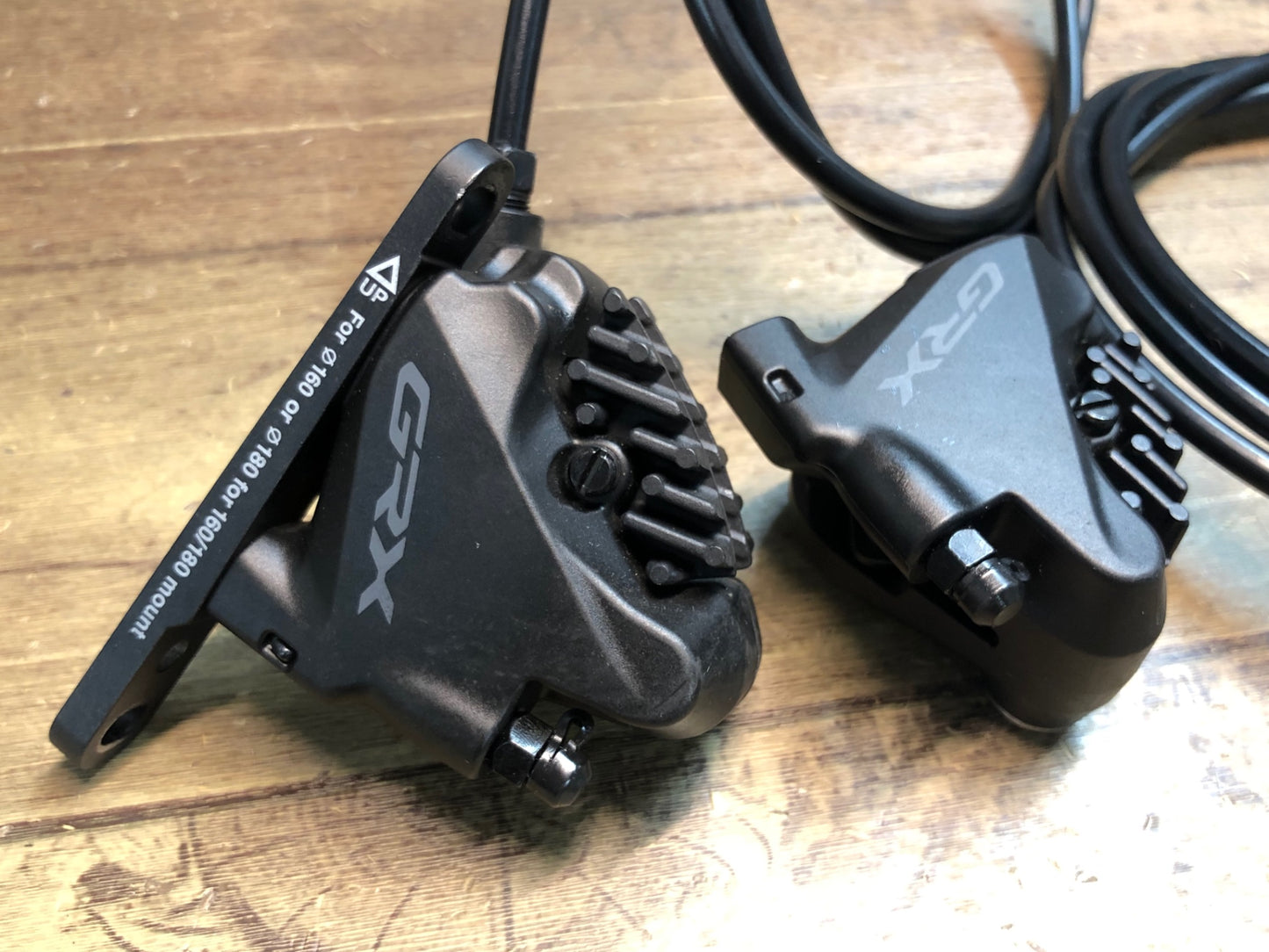 ID732 シマノ SHIMANO GRX BR-RX400 油圧 ディスクブレーキ キャリパー 前後セット