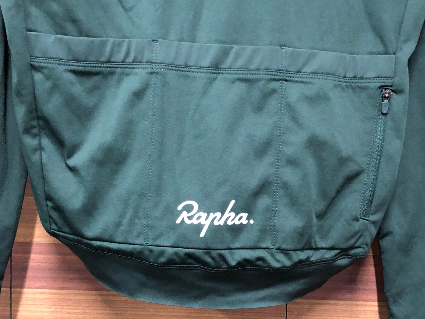 IT036 ラファ Rapha CORE LONG SLEEVE JERSEY 長袖 サイクルジャージ 深緑 M 裏起毛