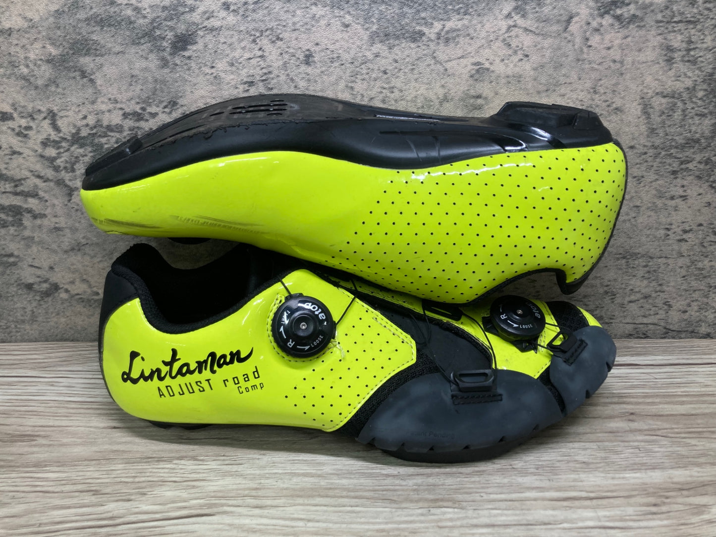 JA288 リンタマン LINTAMAN ADJUST road comp ビンディングシューズ イエロー EUR42